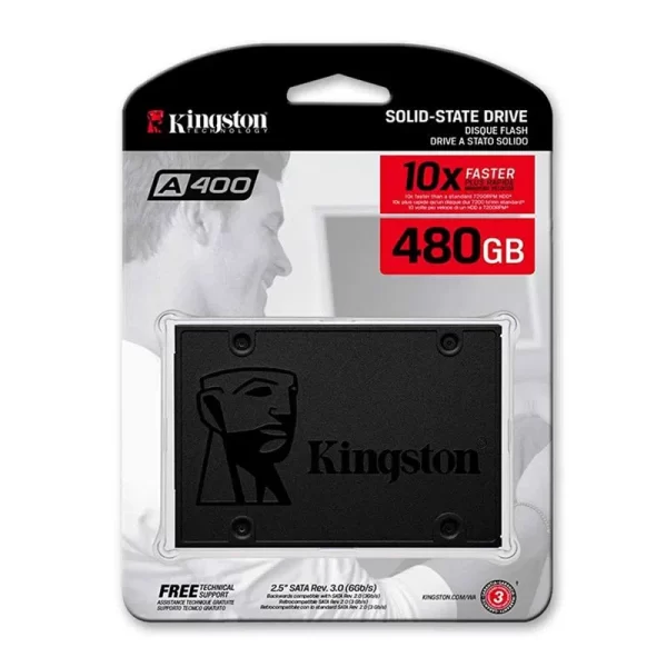 Unidad de Estado Solido Kingston A400, 480GB